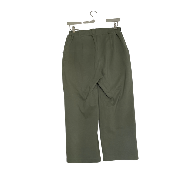 Straight sweat pants, moss green | woman L