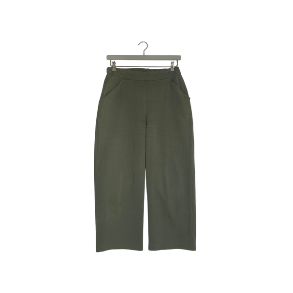 Straight sweat pants, moss green | woman L