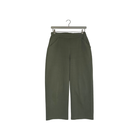 Straight sweat pants, moss green | woman L