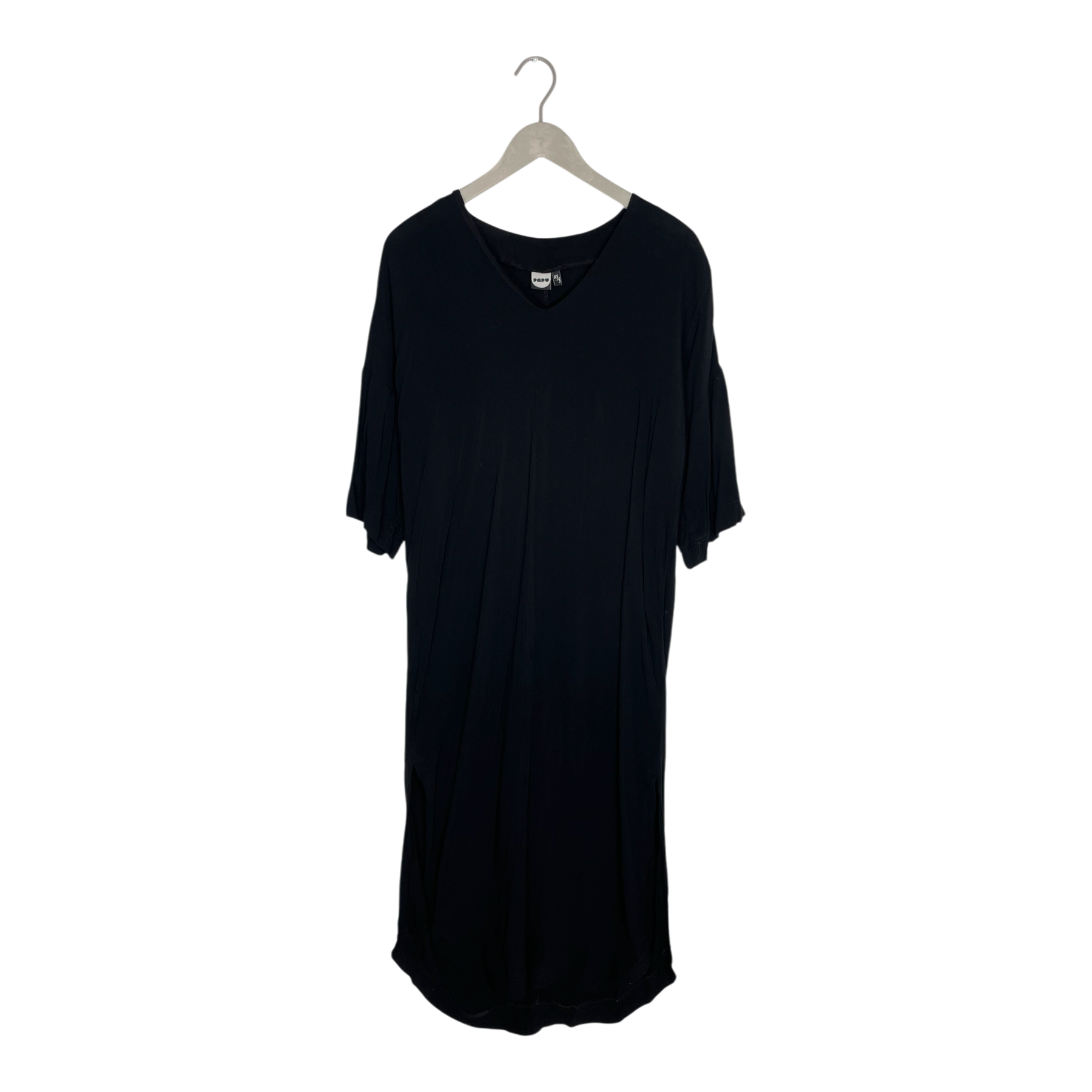 Short sleeve dress, black | woman XS/S