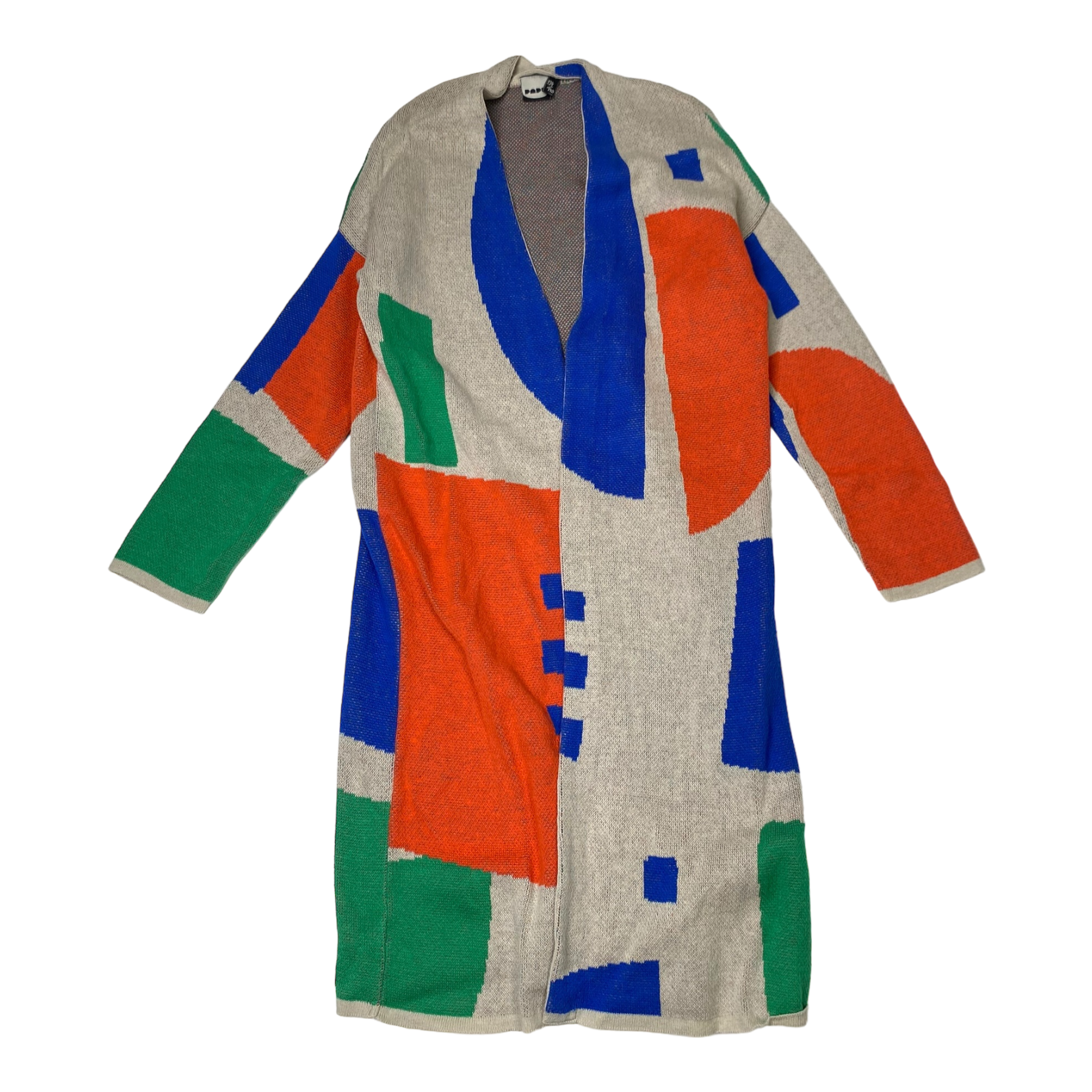 Papu long knit cardigan, multicolor | 134/140cm