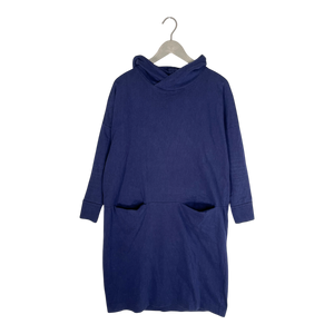 Giant hoodie dress, dark blue | woman M