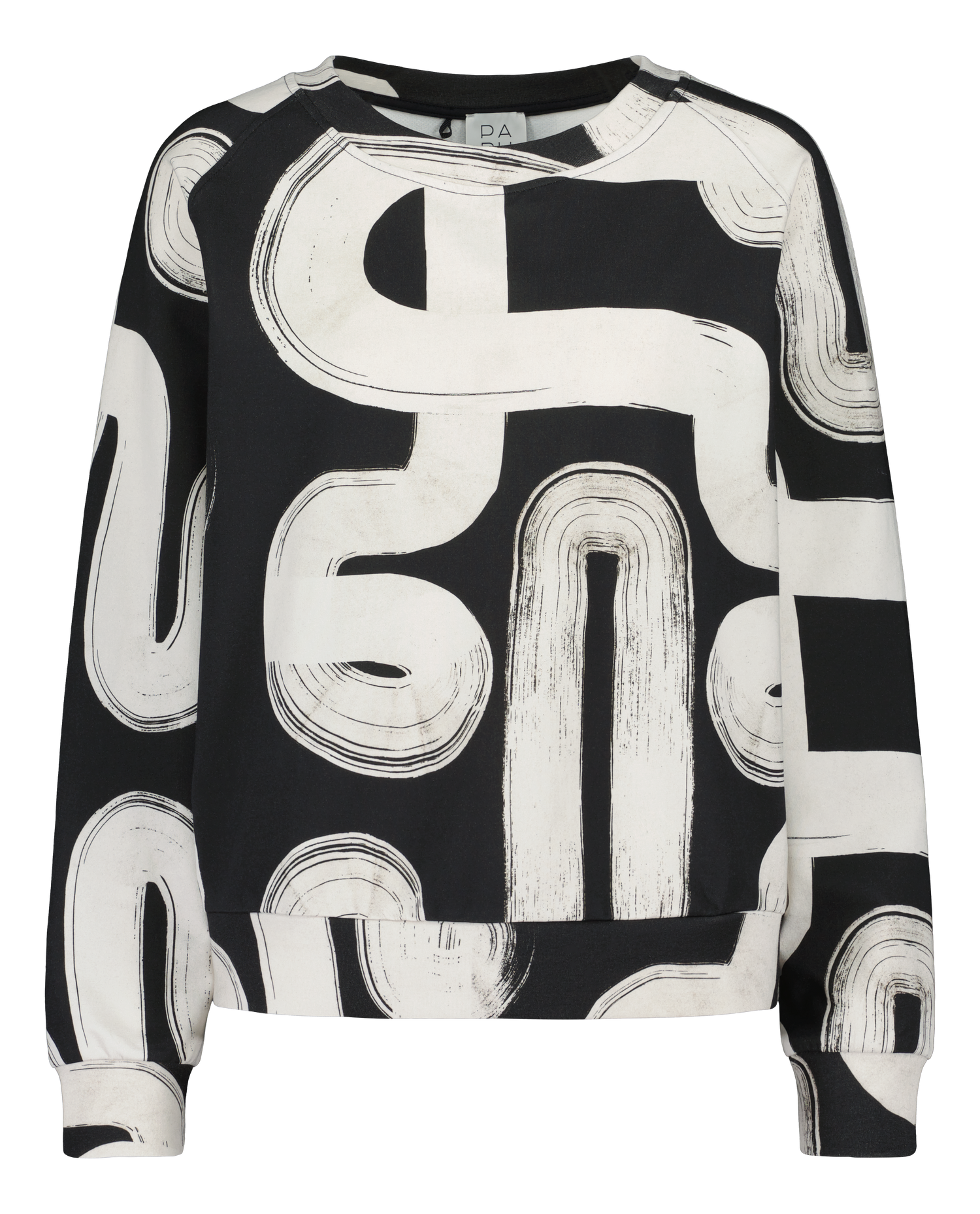 RAGLAN SWEATSHIRT, Sense BLACK