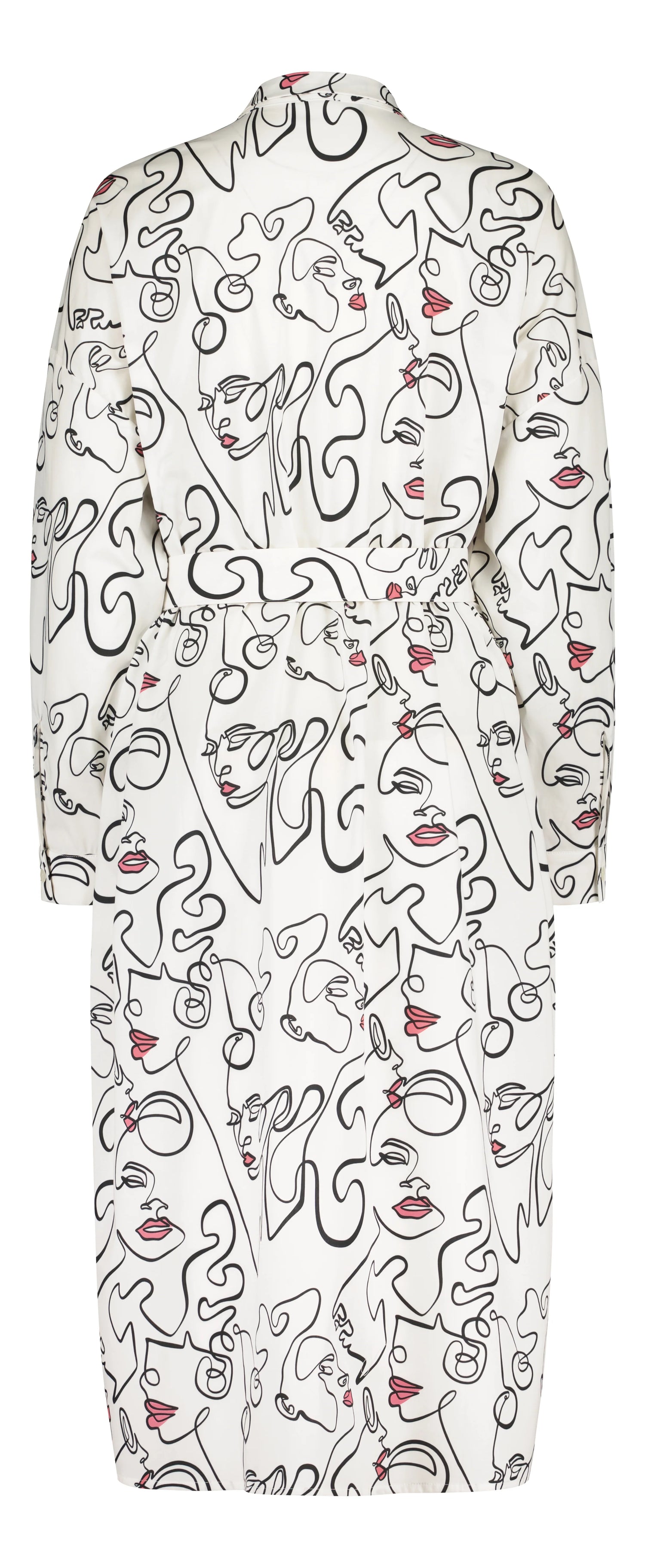 PRE-ORDER: Play Shirt Dress, Lipstick, White