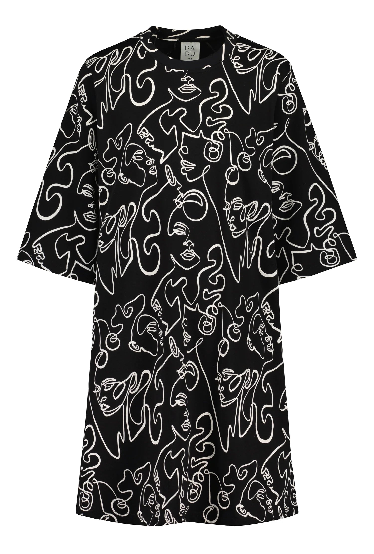 PRE-ORDER: TEE POCKET DRESS, Lipstick, Black BLACK