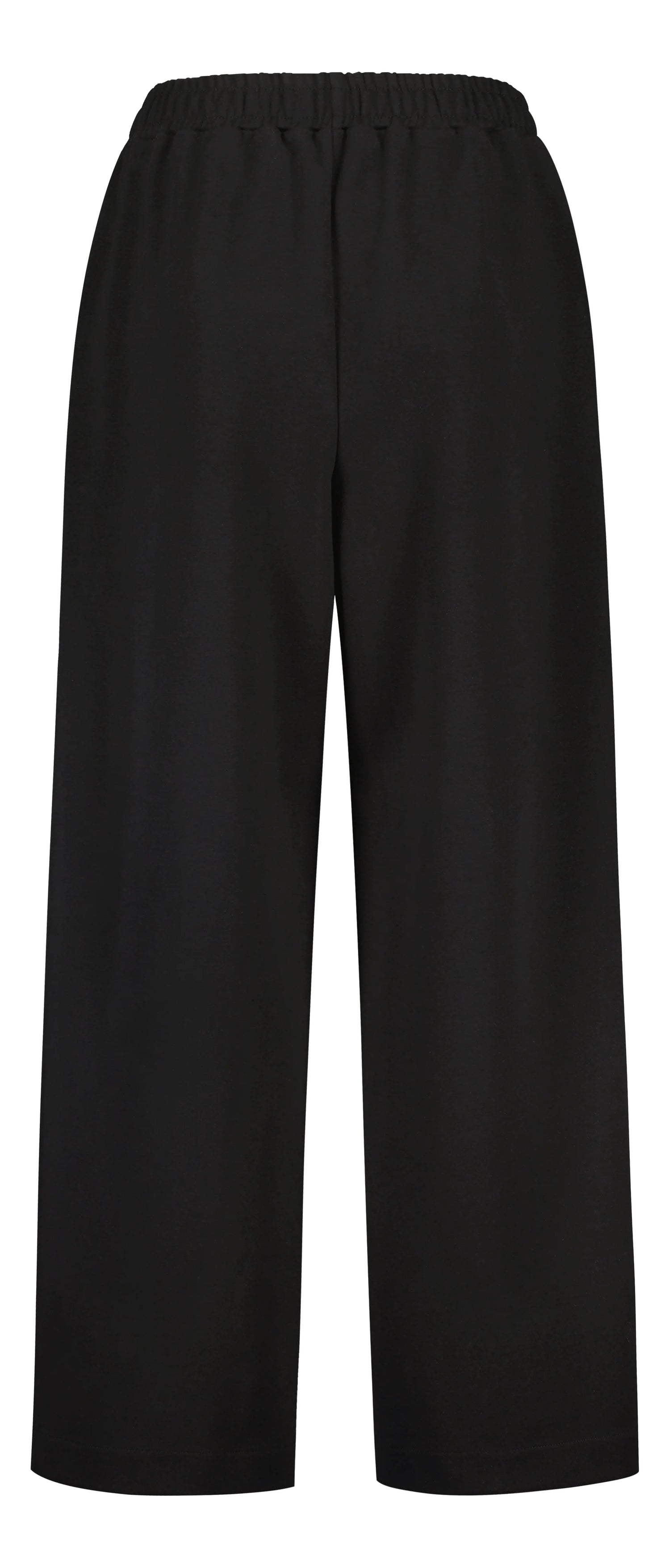 PRE-ORDER: VIVID Wide-Leg Trousers, Black, Organic Cotton
