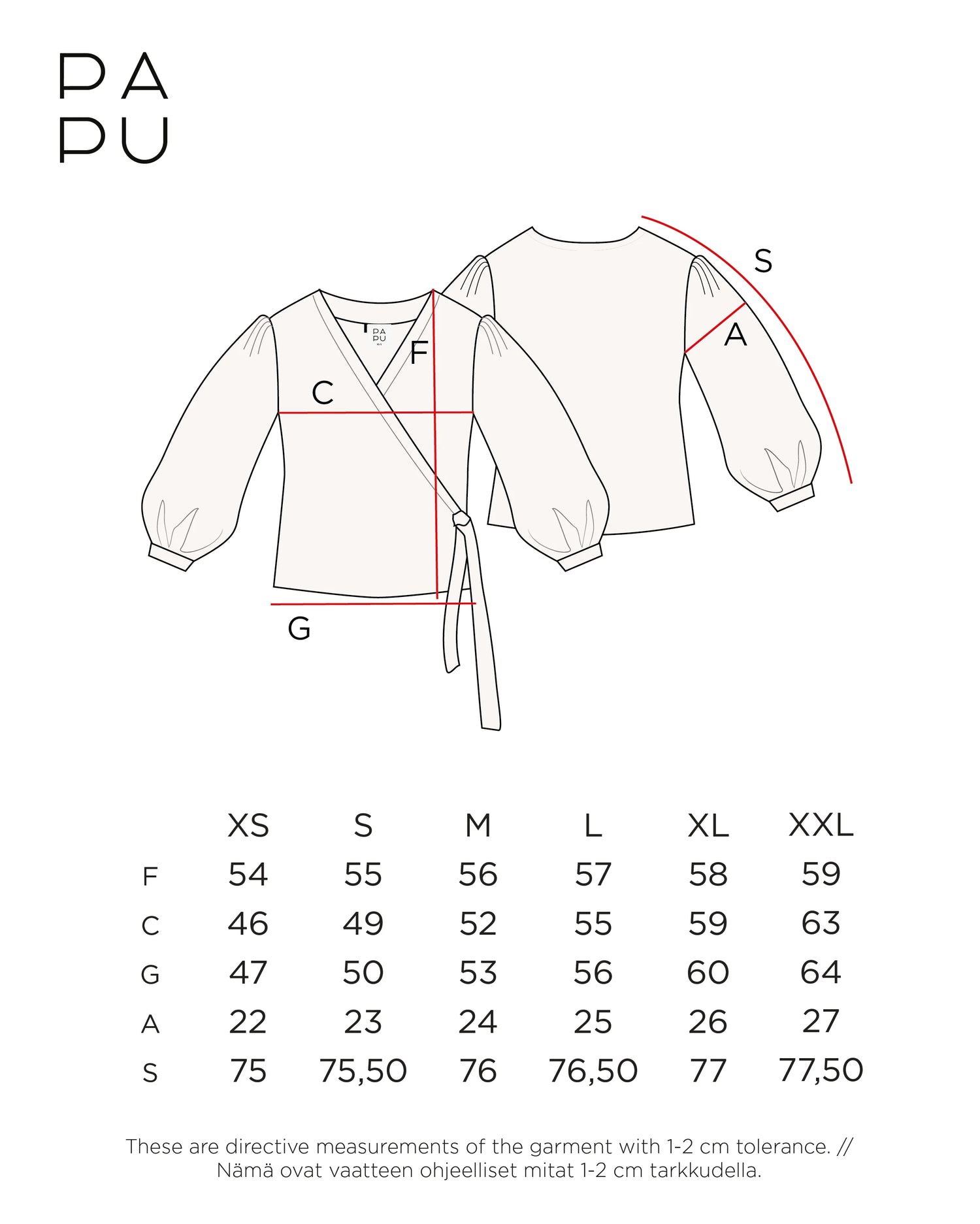 PUFF WRAP SHIRT, Black
