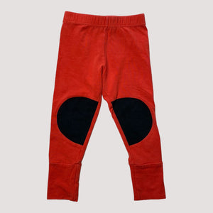 patch leggings, chili red | 74/80cm