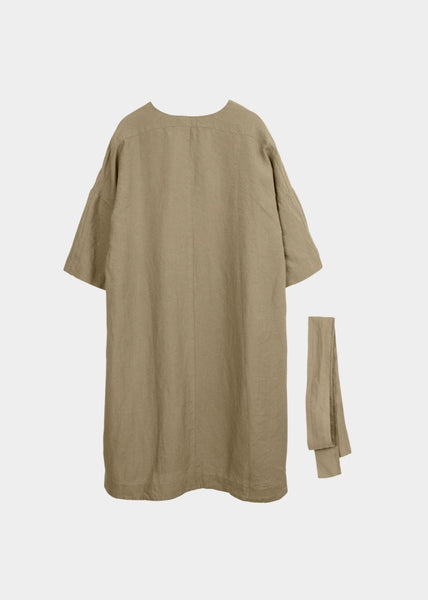CAFTAN DRESS linen, Golden Green, Women