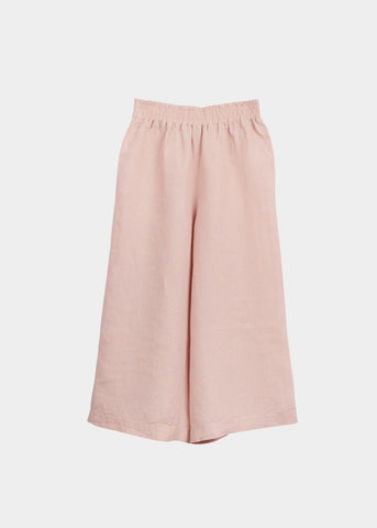 LINEN CULOTTES, Muted Red, Women