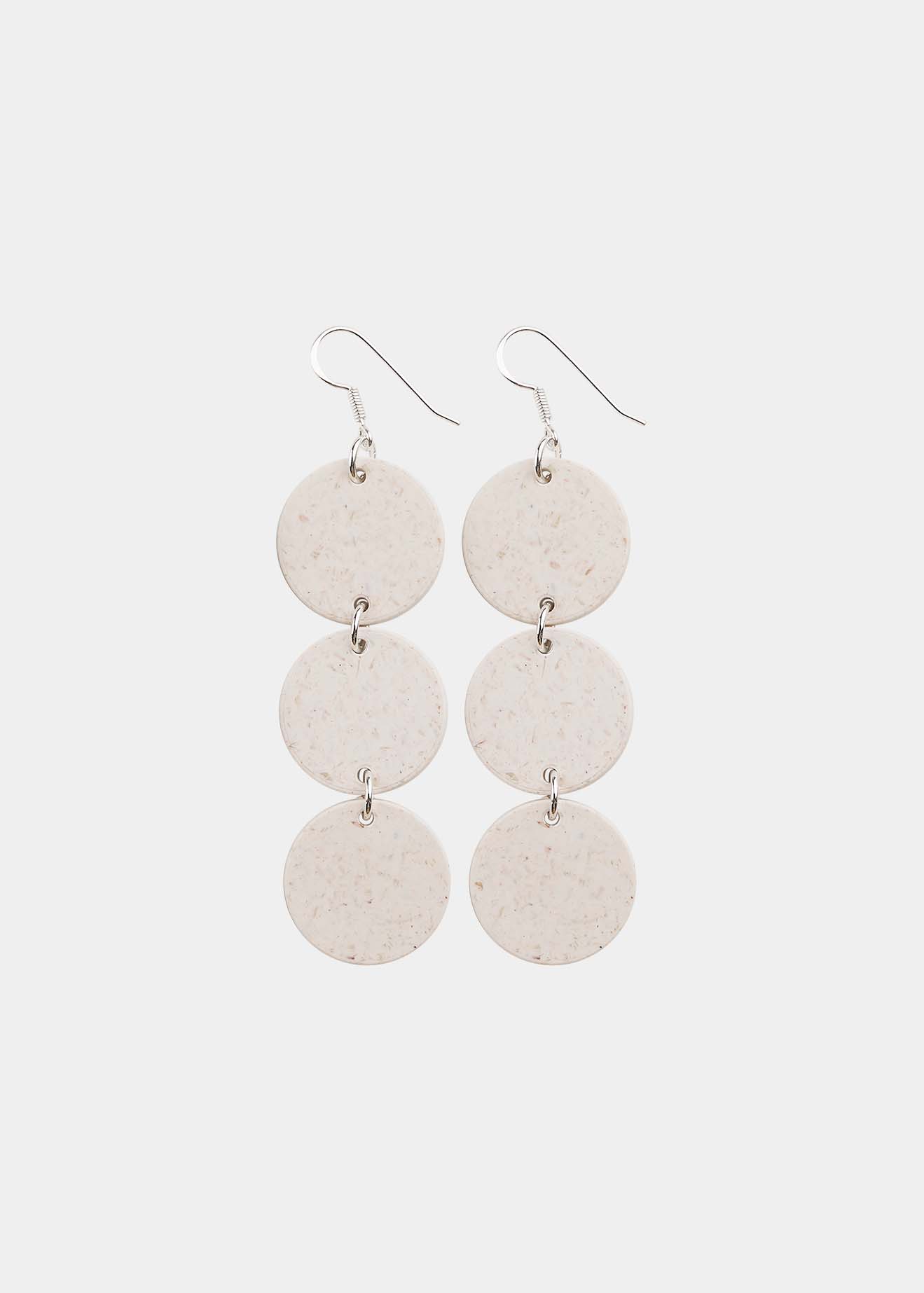 DOTS EARRINGS No.3, First Snow