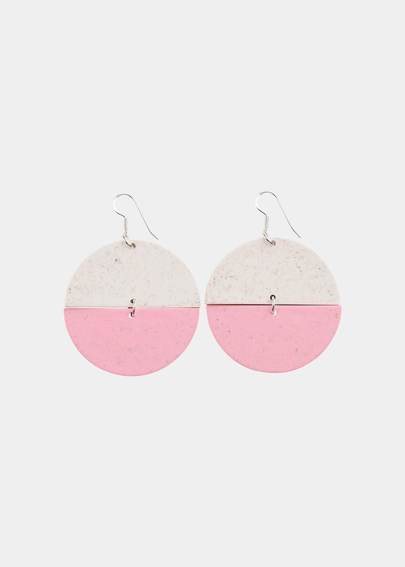BEANS EARRINGS No.2, First Snow/Cherry Blossom