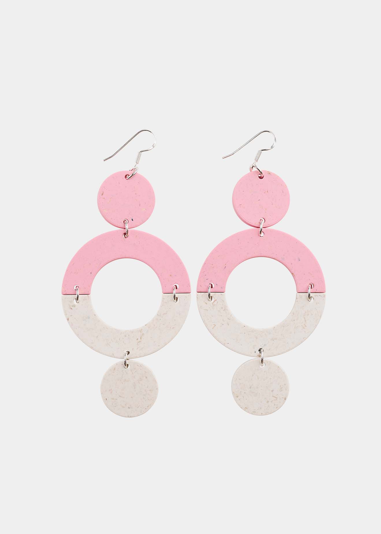 CURVES EARRINGS No.2, Cherry Blossom/First Snow