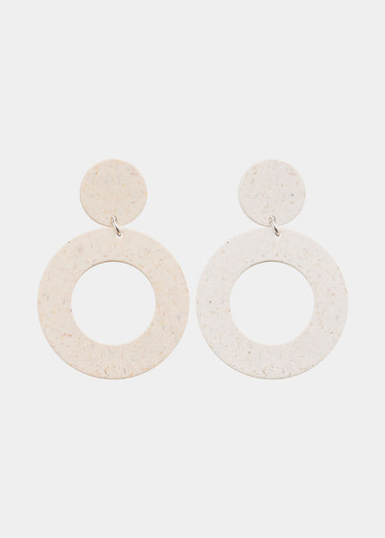 CIRCLES EARRINGS No.1, First Snow
