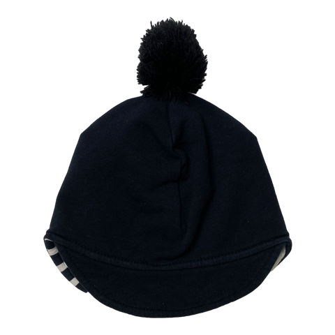 Papu beanie with a cap, black | 42/46cm