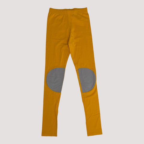patch leggings, yellow | women XS
