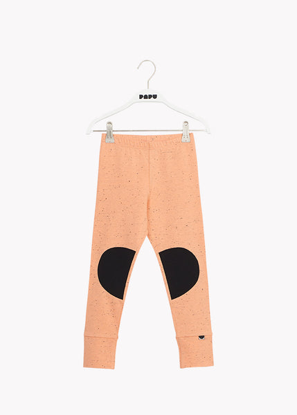 PATCH LEGGINGS, Cantaloupe Red/Black
